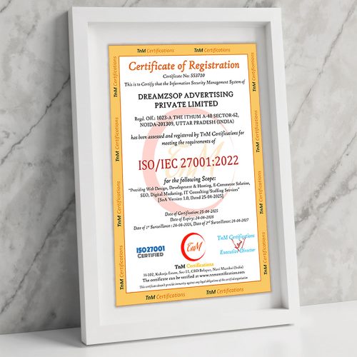 ISO/IEC 27001:2022 Certified for Information Security